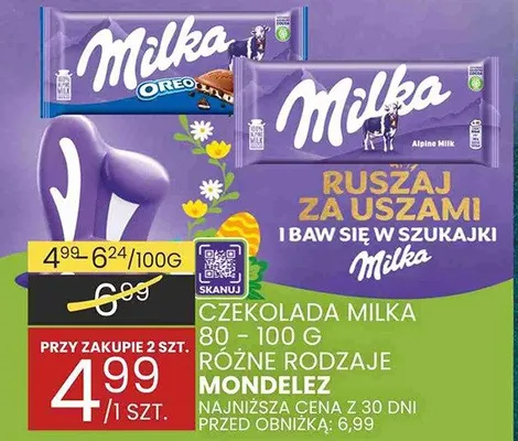 Czekolada Milka różne rodzaje Mondelez promocja w Wafelek