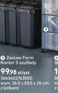 Zestaw Form Kontor 3 szuflady promocja w Castorama