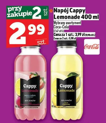 Napój Cappy Lemonade promocja w TOPAZ