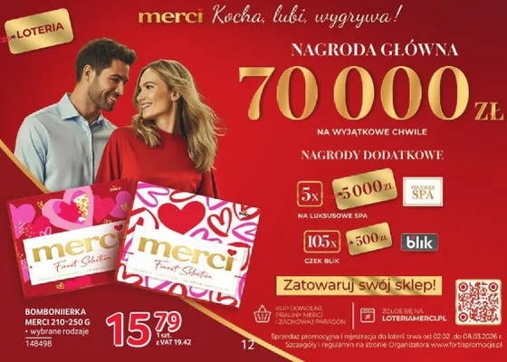 Bombonierka Merci 210-250g promocja w Selgros