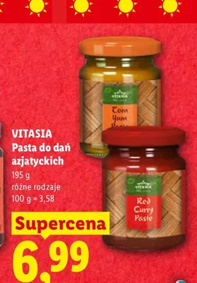 Pasta do dań azjatyckich Tom Yum Vitasia promocja w Lidl
