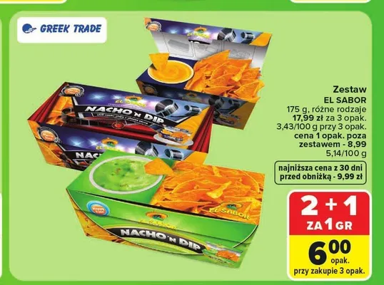 Zestaw Nacho'n Dip serowy El Sabor promocja w Carrefour Market