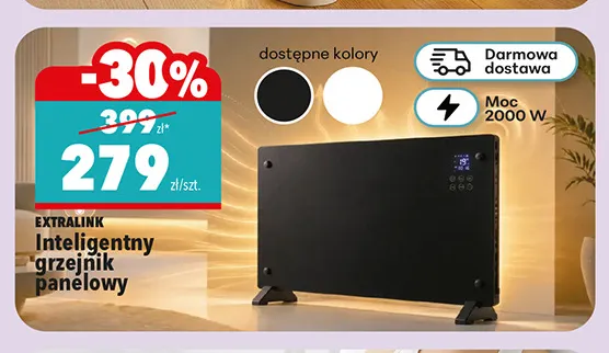 Inteligentny grzejnik panelowy Extralink promocja w Biedronka