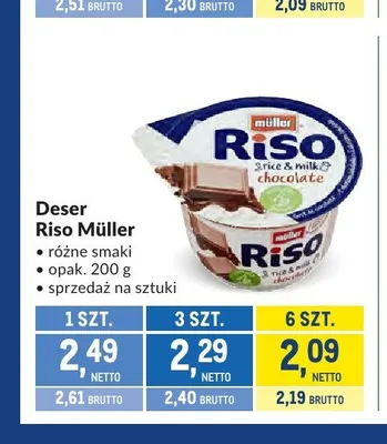 Deser Riso Müller czekoladowy promocja w Makro