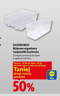 Organizery i pojemniki kuchenne Silvercrest promocja w Lidl