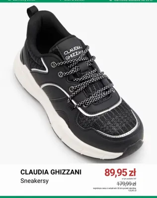 Sneakersy Claudia Ghizzani promocja w Deichmann