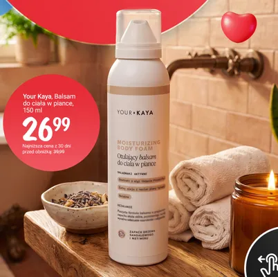Balsam do ciała w piance Your Kaya promocja w Rossmann