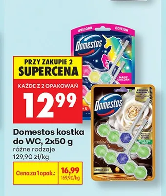 Kostka do WC Domestos promocja w Biedronka