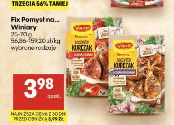 Fix Pomysł na... Soczysty kurczak z papryką i ziołami Winiary promocja w Delikatesy Centrum