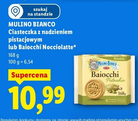 Ciasteczka z nadzieniem pistacjowym  promocja w Lidl