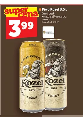 Piwo Kozel Ležák promocja w TOPAZ