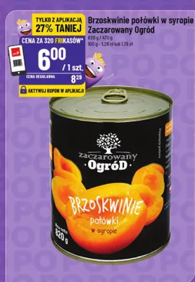 Brzoskwinie połówki w syropie promocja w POLOmarket