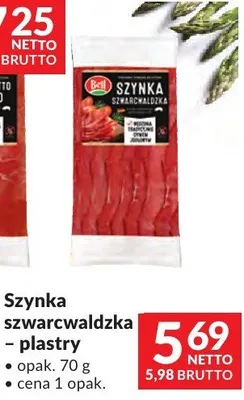 Szynka szwarcwaldzka – plastry Bell promocja w Makro