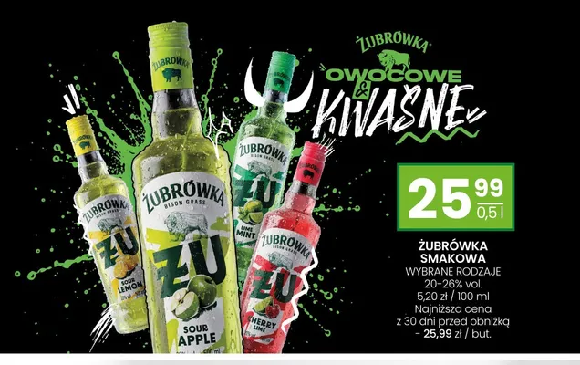 Likier Żubrówka Smakowa Sour Lemon promocja w Twój Market