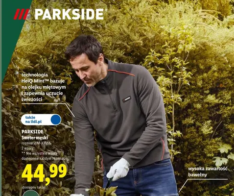 Sweter męski Parkside promocja w Lidl