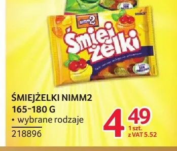 Żelki nimm2 Śmiejżelki 165-180 g promocja w Selgros