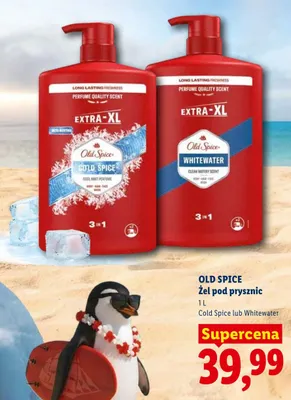 Żel pod prysznic Old Spice Whitewater promocja w Lidl