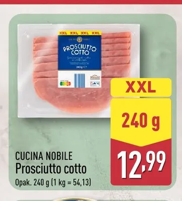 Szynka gotowana Prosciutto cotto Cucina Nobile promocja w Aldi