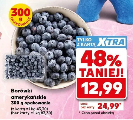 Borówki amerykańskie 300g promocja w Kaufland