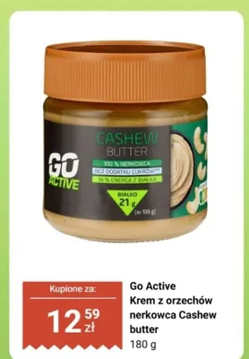 Krem z orzechów nerkowca Cashew butter promocja w Biedronka