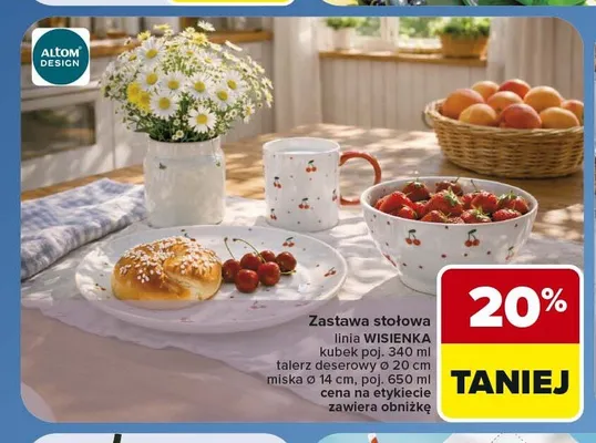 Zastawa stołowa Altom Wisienka promocja w Carrefour
