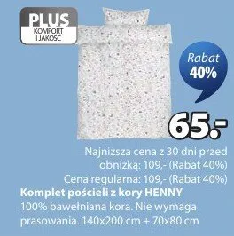 Komplet pościeli z kory promocja w Jysk