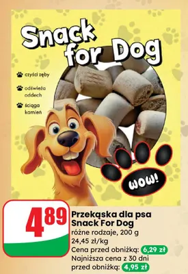 Przekąska dla psa różne rodzaje promocja w Dino