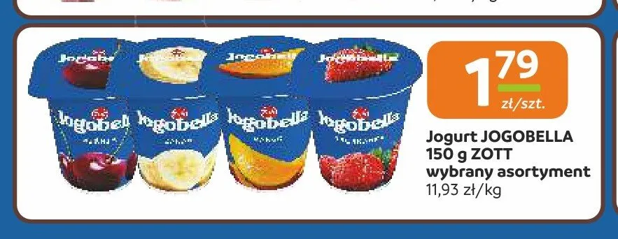 Jogurt Jogobella Zott promocja w Społem Częstochowa