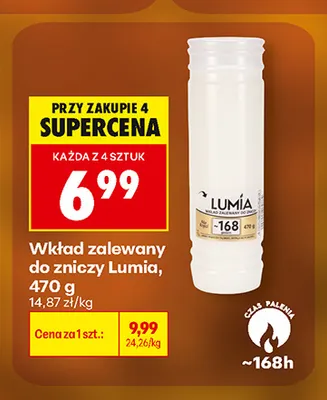 Wkład zalewany do zniczy Lumia promocja w Biedronka