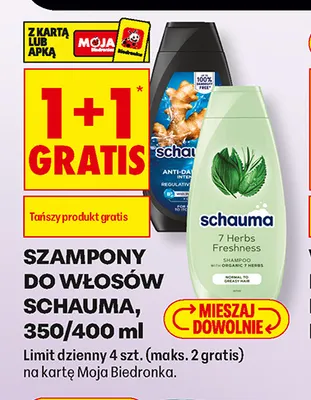 Szampon do włosów Schauma 7 Herbs Freshness promocja w Biedronka