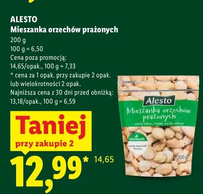 Mieszanka orzechów prażonych Alesto promocja w Lidl