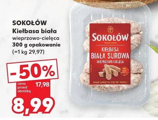 Kiełbasa biała wieprzowo-cielęca promocja w Kaufland