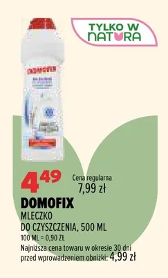 Mleczko do czyszczenia Domofix promocja w Drogerie Natura