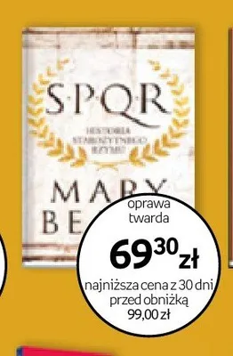 Książka SPQR Historia starożytnego Rzymu oprawa twarda promocja w Empik