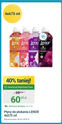 Płyn do płukania tkanin Lenor 4-pak 675 ml promocja w ERLI