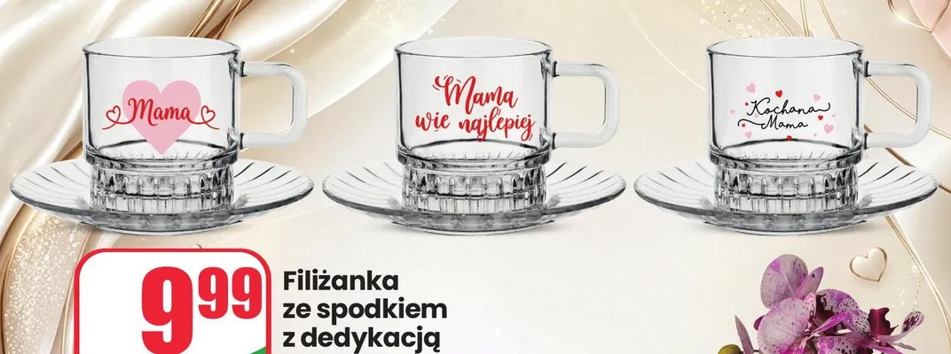 Filiżanka ze spodkiem z dedykacją Dino promocja w Dino
