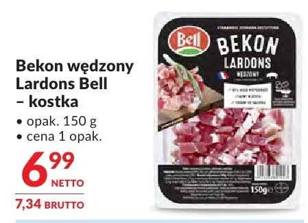 Bekon wędzony Lardons Bell – kostka promocja w Makro