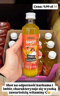 Shot na odporność imbir kurkuma promocja w Biedronka