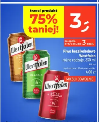 Piwo bezalkoholowe Westfalen Dates & Hops promocja w Dealz
