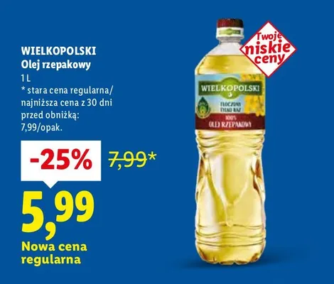 Olej promocja w Lidl