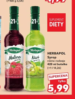 Syrop malinowy Herbapol promocja w Kaufland