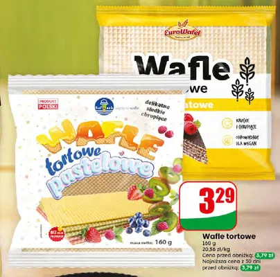 Wafle tortowe pastelowe EuroWafel promocja w Dino