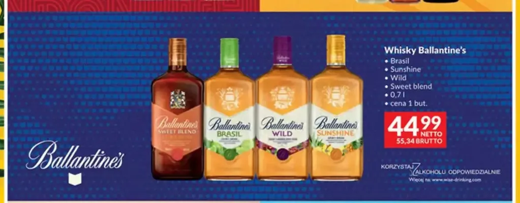 Whisky Ballantine's Sunshine promocja w Makro