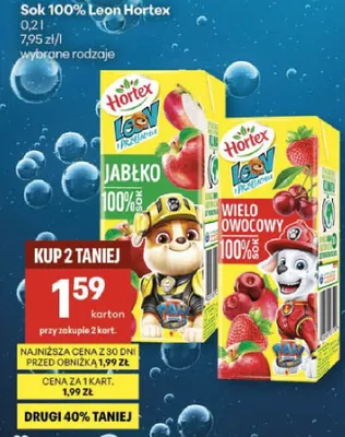 Sok 100% Leon promocja w Delikatesy Centrum