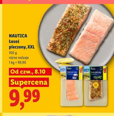 Łosoś pieczony XXL w ziołach Nautica promocja w Lidl