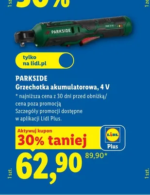 Grzechotka akumulatorowa Parkside promocja w Lidl