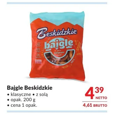 Bajgle Beskidzkie z solą promocja w Makro