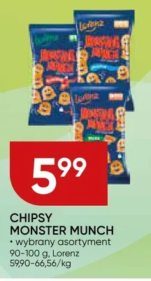 Chipsy Monster Munch wybrany asortyment promocja w Chata Polska