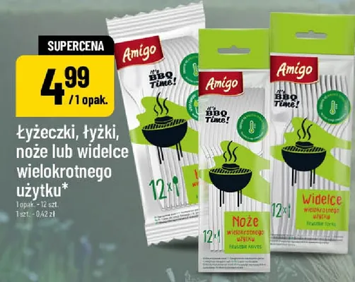 Łyżki wielokrotnego użytku Amigo promocja w POLOmarket