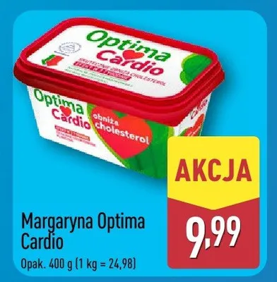 Margaryna Optima Cardio promocja w Aldi
